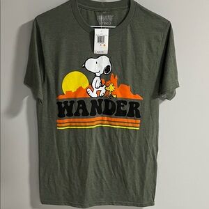 Peanuts Olive Heather T-Shirt